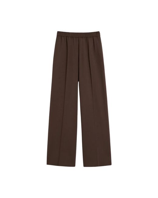 Weekend by Maxmara Brown Straight Trousers