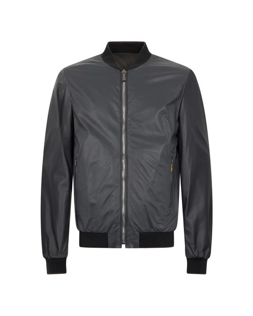 Moorer Gray Bomber Jackets for men