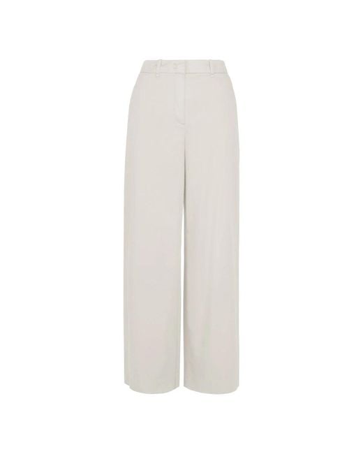 Bomboogie White Wide Trousers
