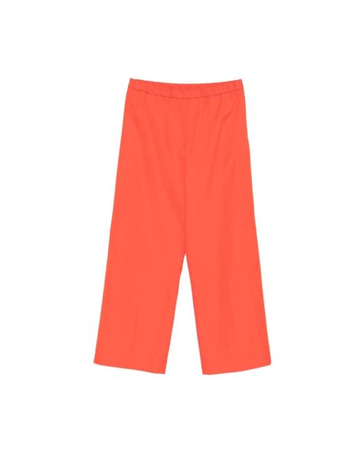 Aspesi Red Wide Trousers