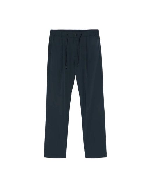 Herno Blue Straight Trousers for men