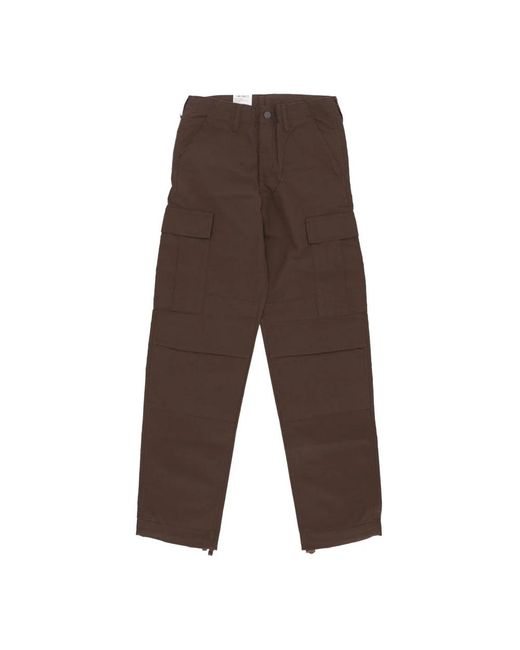 Carhartt Lange Reguliere Cargobroek Voor in het Brown voor heren
