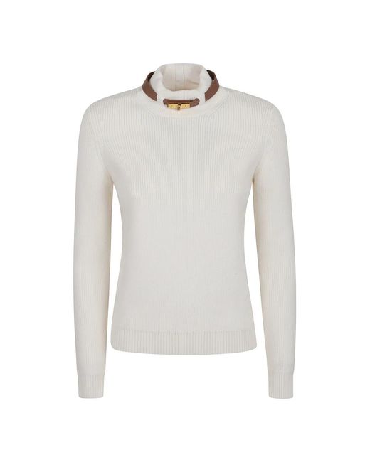 Turtlenecks Elisabetta Franchi de color Gray