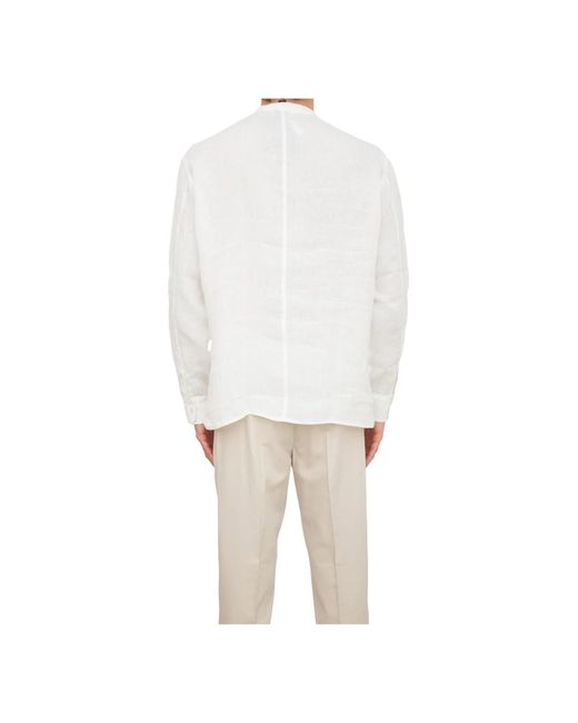 Paolo Pecora Weißes stoffhemd in White für Herren