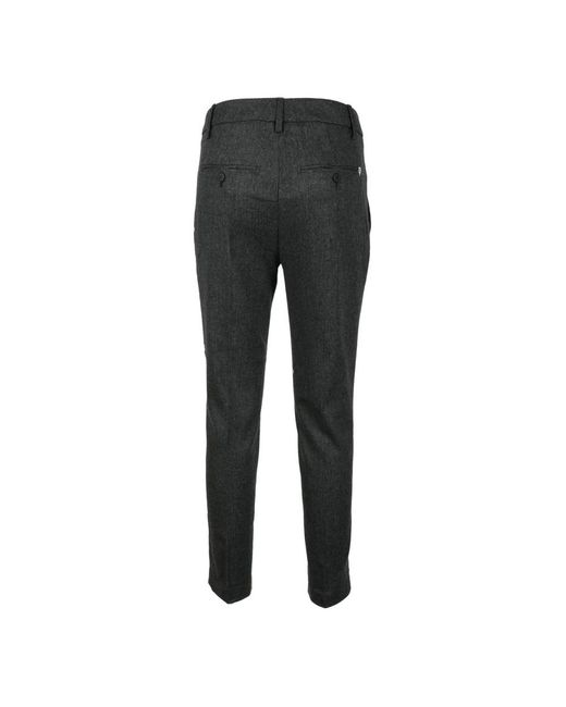 Dondup Gray Slim-Fit Trousers