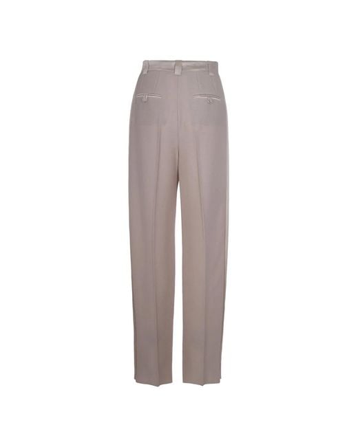 Wide Trousers Marella de color Gray