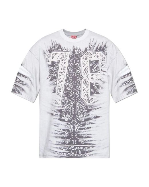 DIESEL Blue T-Shirts for men
