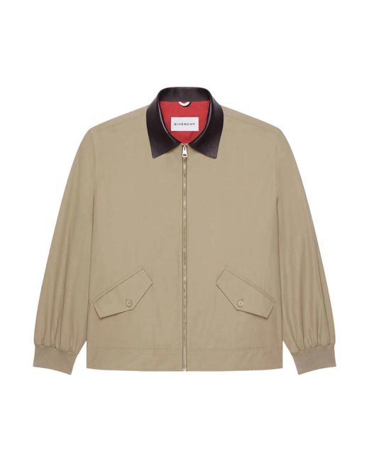 Givenchy Jacket Met Kraag En Ritssluiting in het Natural voor heren