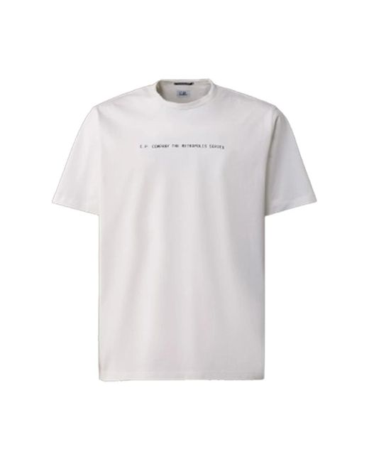 C P Company Grafik t-shirt - metropolis serie in White für Herren
