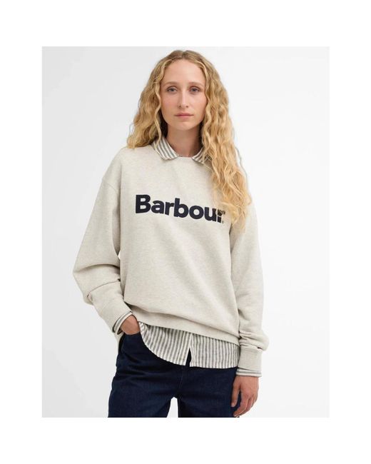 Barbour White Sweatshirts