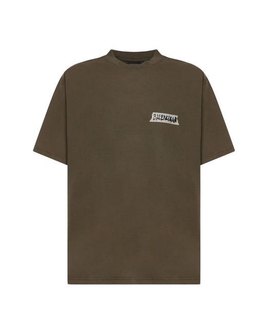 Balenciaga Green T-Shirts for men
