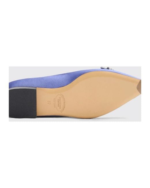 Scarosso Blue Ballerinas
