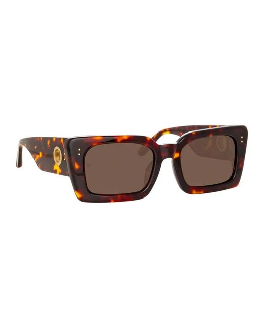 Linda Farrow Brown Sunglasses
