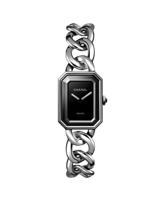 Chanel Accessoires ,Zwart ,Première Gourmette Quartz Horloge in het Black