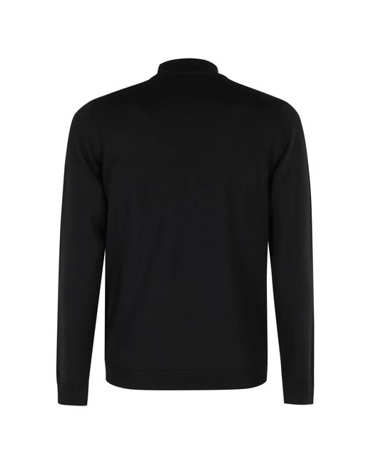Roberto Collina Truien & Vesten ,Zwart ,Wol Zwarte Trui Lange Mouwen in het Black voor heren