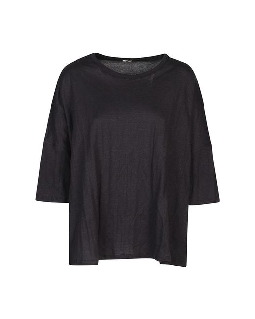 Apuntob Black Oversized Tops