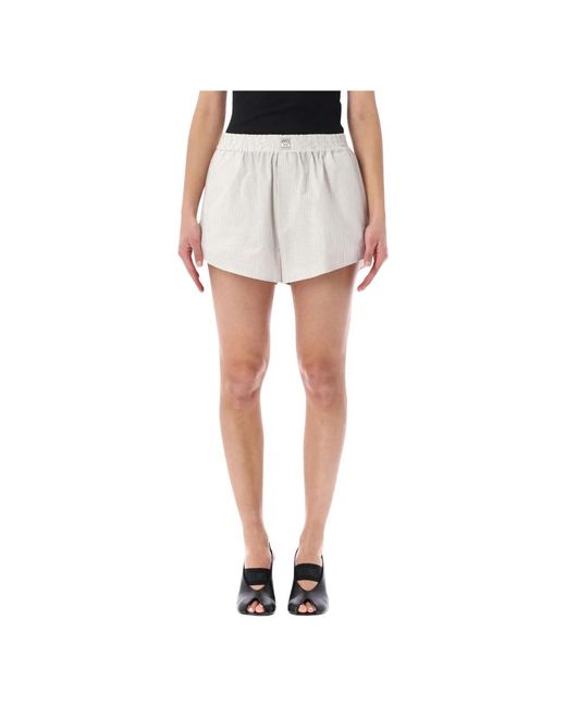 MM6 by Maison Margiela Blue Short Shorts