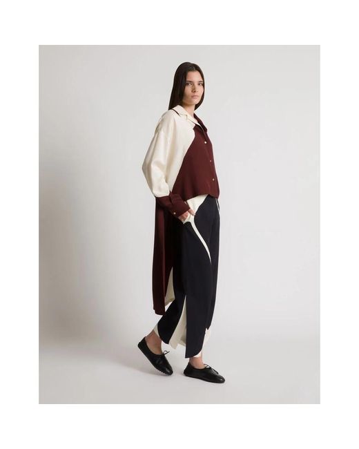 Alberta Ferretti Blue Wide Trousers