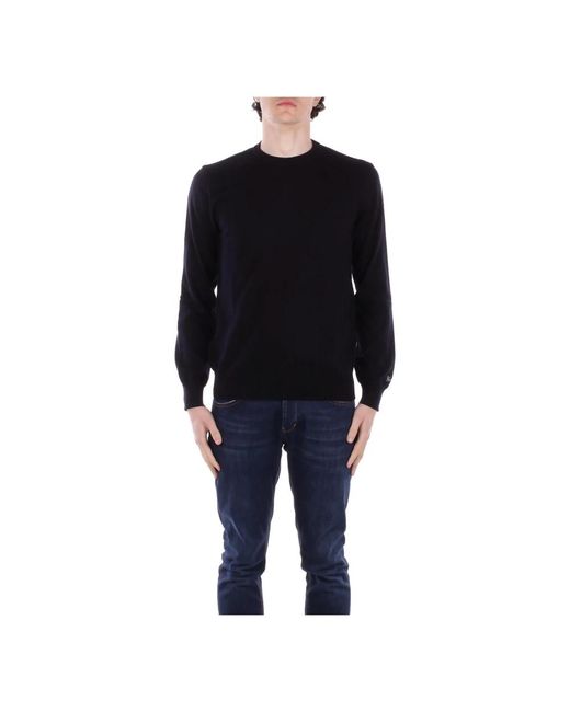 Round-Neck Knitwear di Woolrich in Black da Uomo