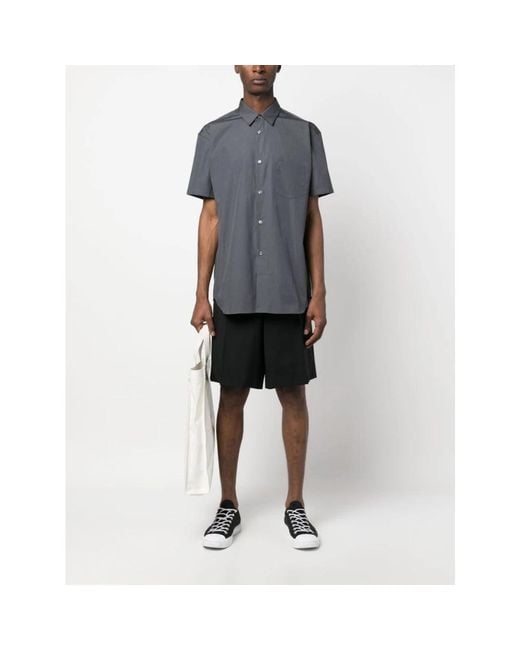 Comme des Garçons Blue Short Sleeve Shirts for men
