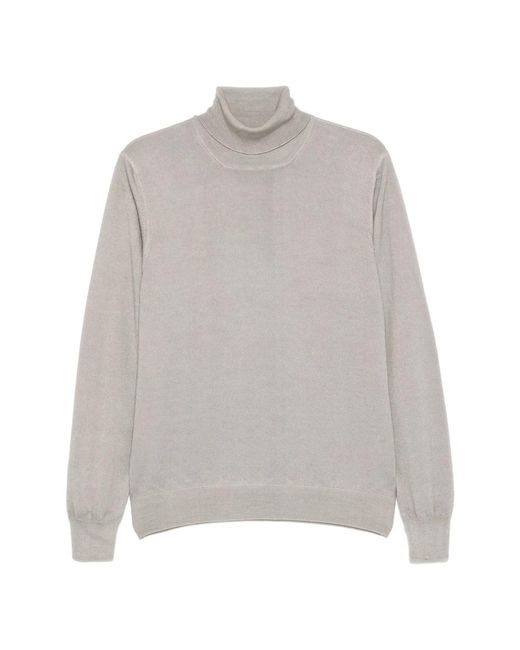 Tagliatore Gray Turtlenecks for men