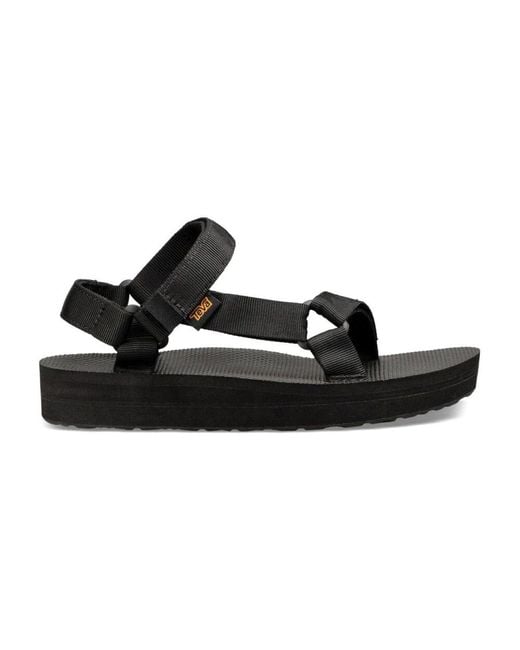 Teva Black Flat Sandals