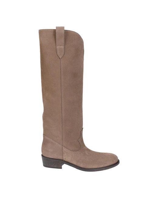 Via Roma 15 Brown Cowboy Boots