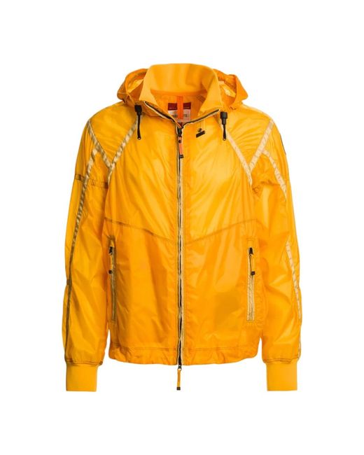Parajumpers Jassen ,Geel ,Nylon Edge Hooded Jacket in het Yellow voor heren
