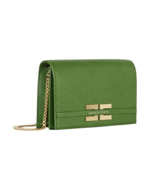 Elisabetta Franchi Green Shoulder Bags