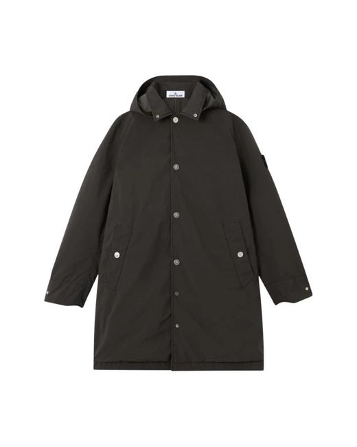 Rain Jackets Stone Island de hombre de color Black