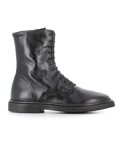 Alexander Hotto Black Lace-Up Boots