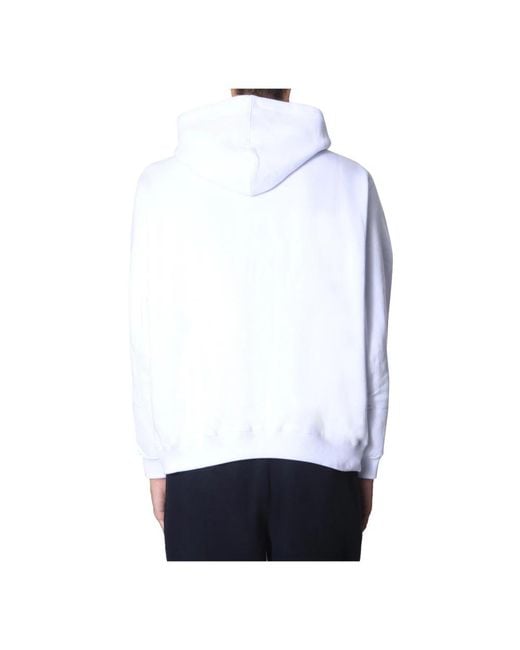 MSGM White Hoodies for men