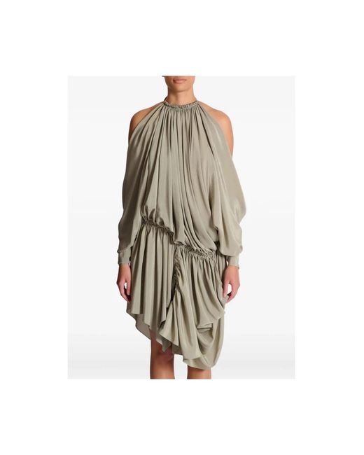 Balmain Green Short Dresses