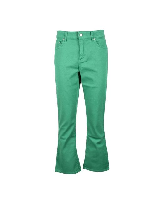 Department 5 Green Boot-Cut Jeans
