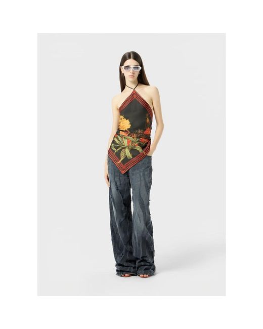 Blumarine Brown Sleeveless Tops