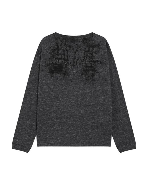 Maison Margiela Black Long Sleeve T-Shirts