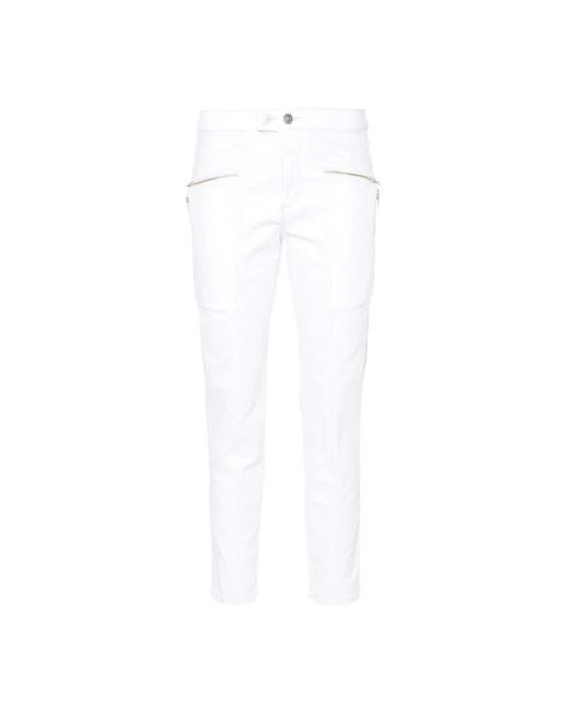Isabel Marant White Slim-Fit Trousers