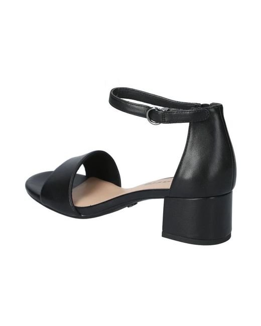Tamaris Black High Heel Sandals