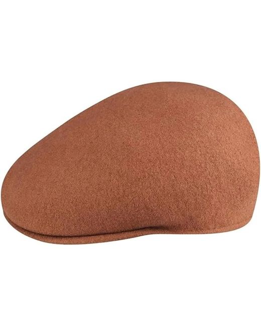 Kangol Brown Wool 504 Flat Cap