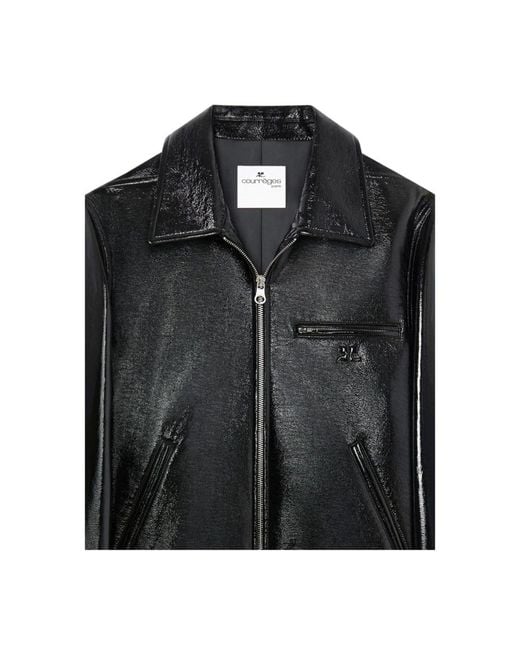 Courreges Black Light Jackets for men
