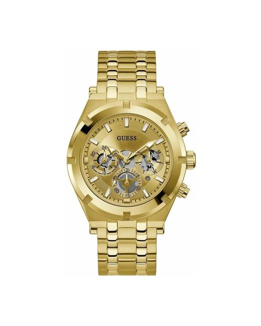 Guess Continental Watch in het Metallic