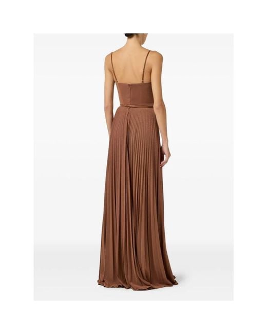 Elisabetta Franchi Brown Gowns