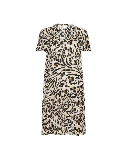 Ichi Black Midi Dresses
