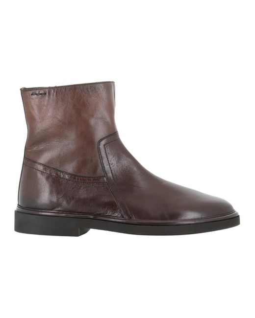 Alexander Hotto Brown Ankle Boots for men