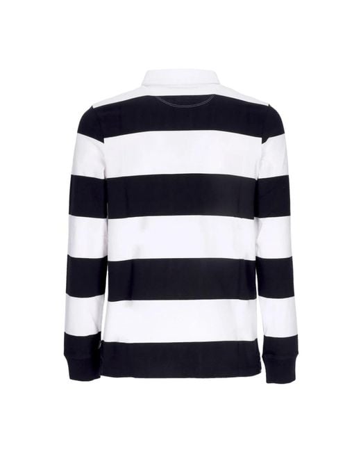 Polo A Manches Longues Pour Hommes Checkerboard Research L/Polo Noir/Blanc Vans pour homme en coloris Blue