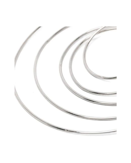 Panconesi Metallic Pierced Serpent Hoops Large