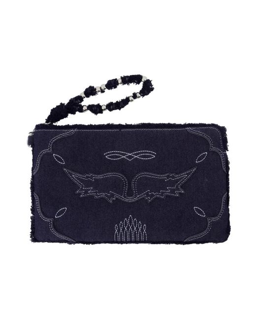 Zadig & Voltaire Blue Clutches