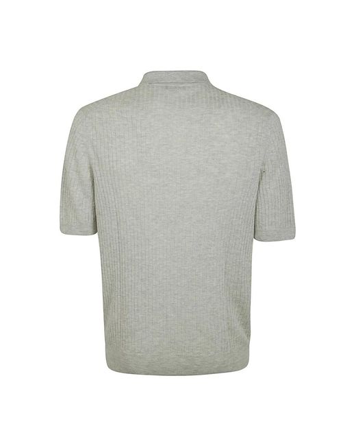 Barba Napoli Gray Polo Shirts for men