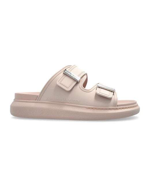Alexander McQueen Pink Sliders
