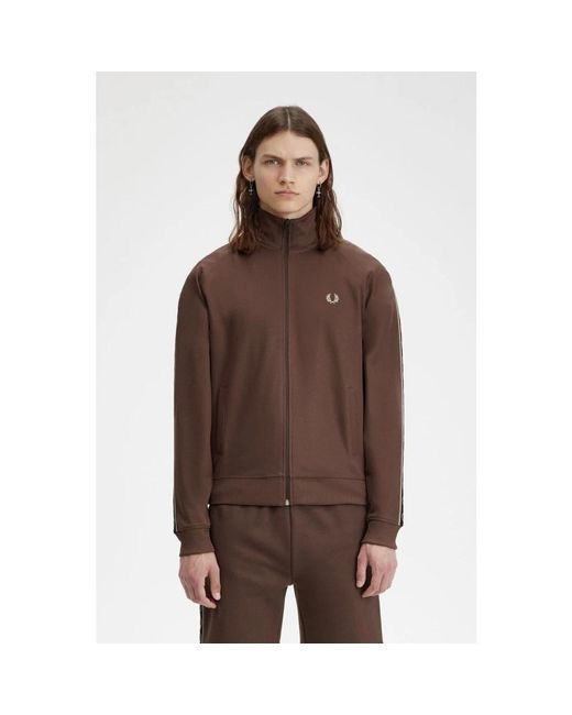 Sweatshirts & hoodies > zip-throughs Fred Perry pour homme en coloris Brown